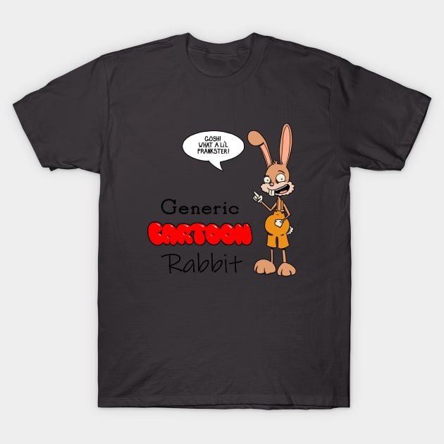 Generic Cartoon Rabbit T-Shirt by Fool King Media